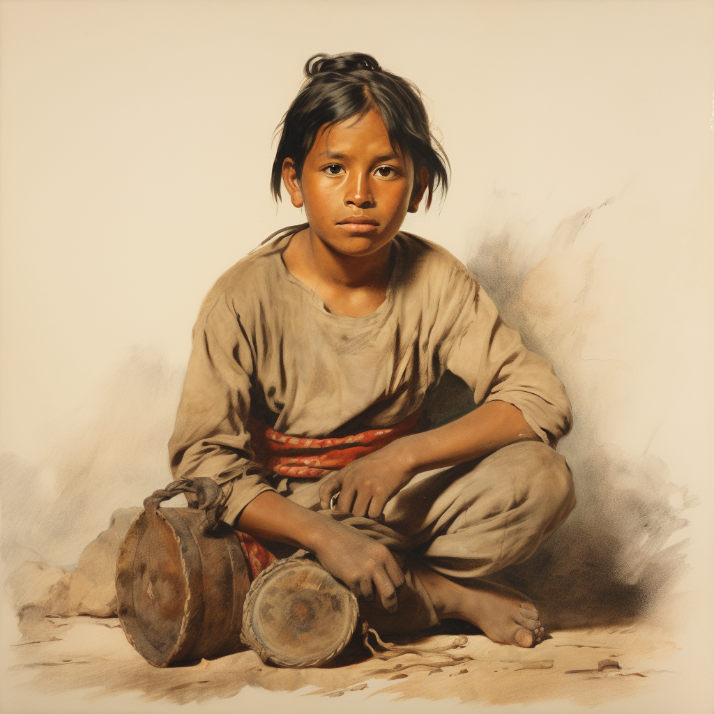 Pueblo Indian boy 1850 d2