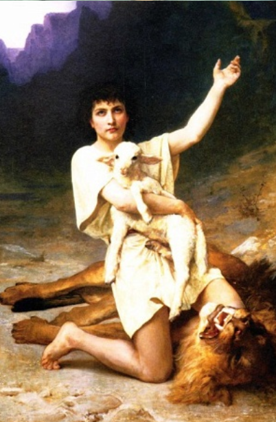 Bouguereau Elizabeth. The Shepherd David