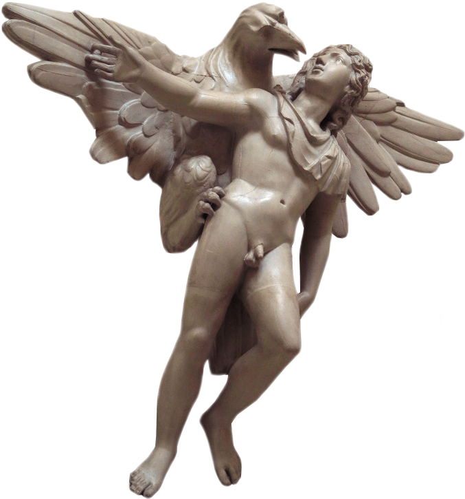 Venice. Palazzo Grimani. Zeus  Ganymede. Roman copy of Gk. nbkg 2