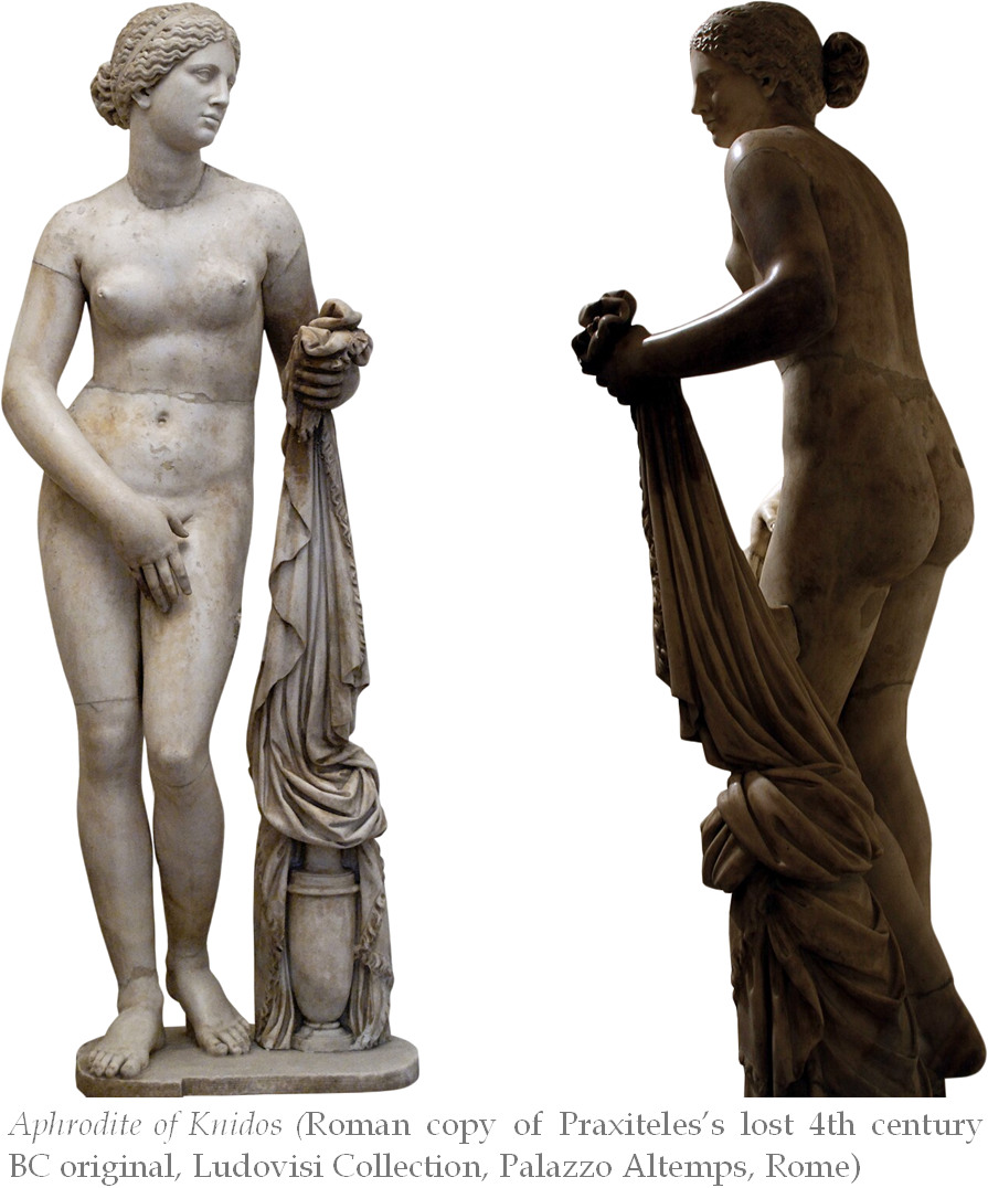 Aphrodite of Knidos. Roman copy x 2