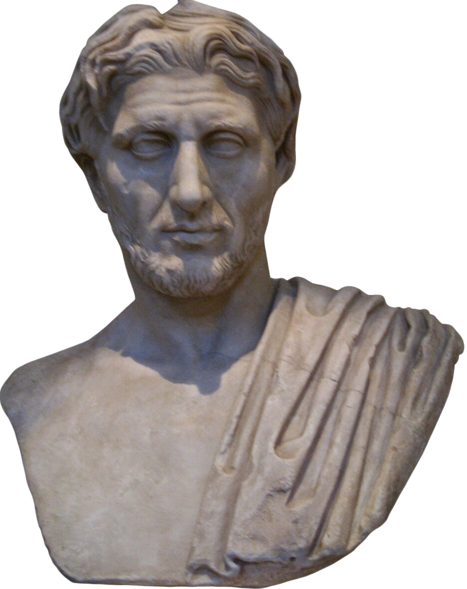 Demetrios of Phaleron. Roman bust 1st BC nbkg