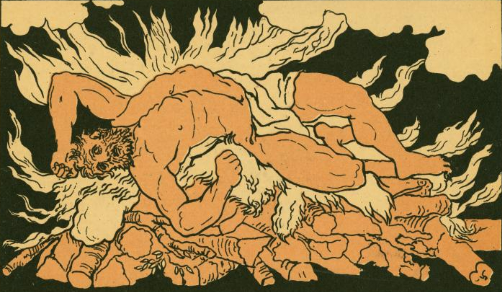 Herakles on Mount Oita by John Flaxman ca. 1755 1826