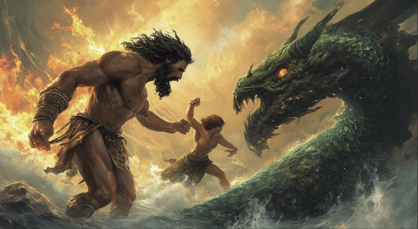 Herakles w. Iolaos k. the Hydra