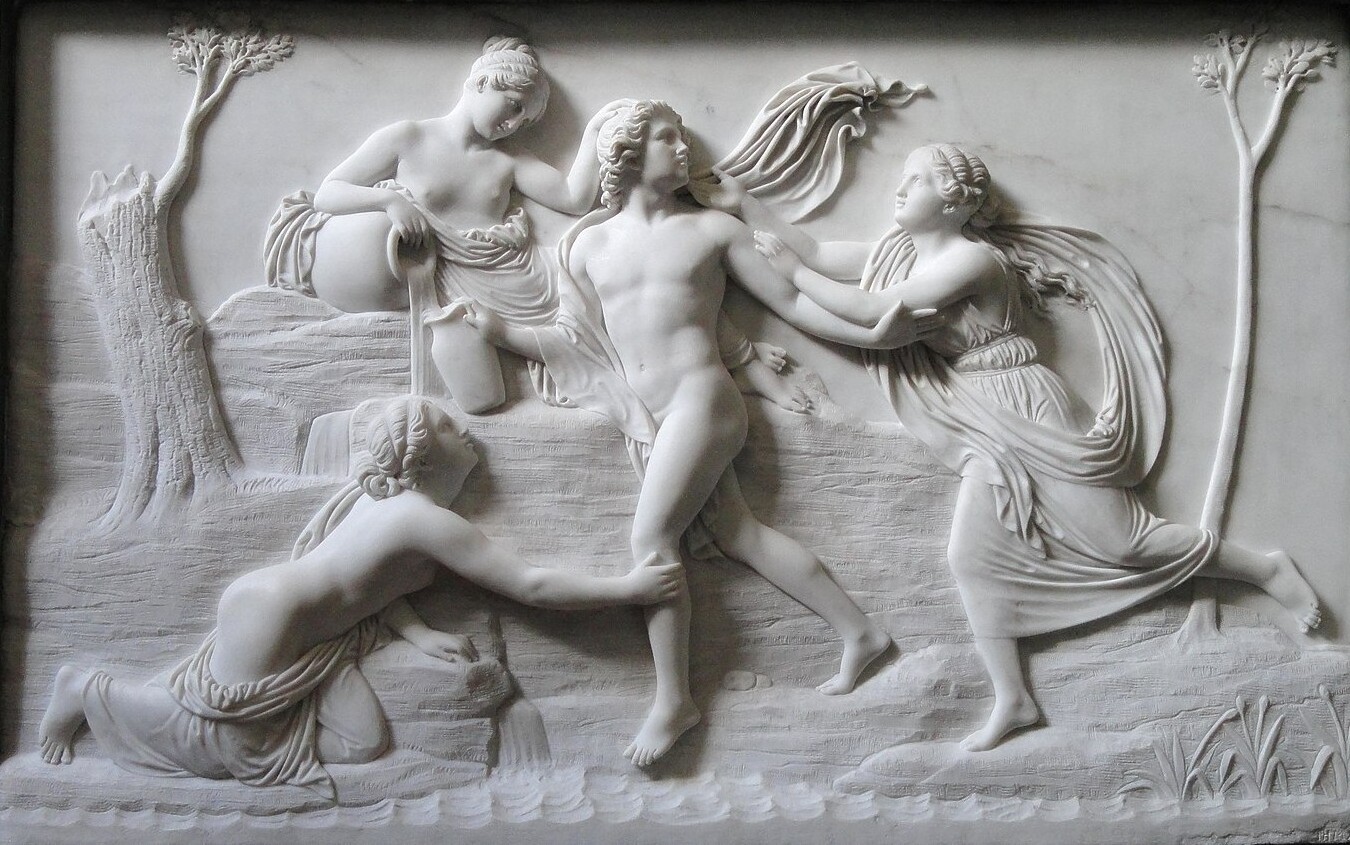 Hylas Stolen by the Water Nymphs by Bertel Thorvaldsen