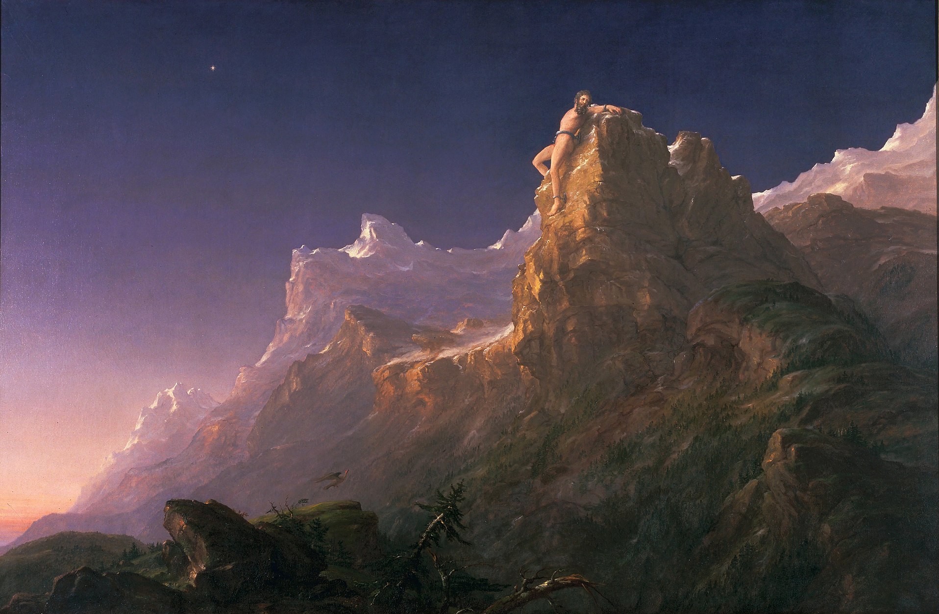 Prometheus Bound by Thomas Cole 1847