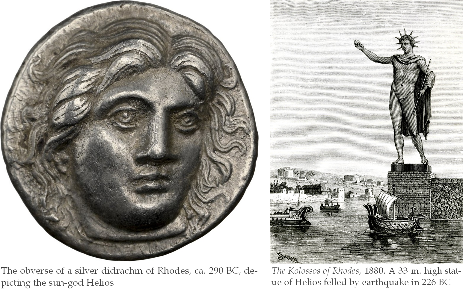 Rhodes. Didrachm  Kolossos