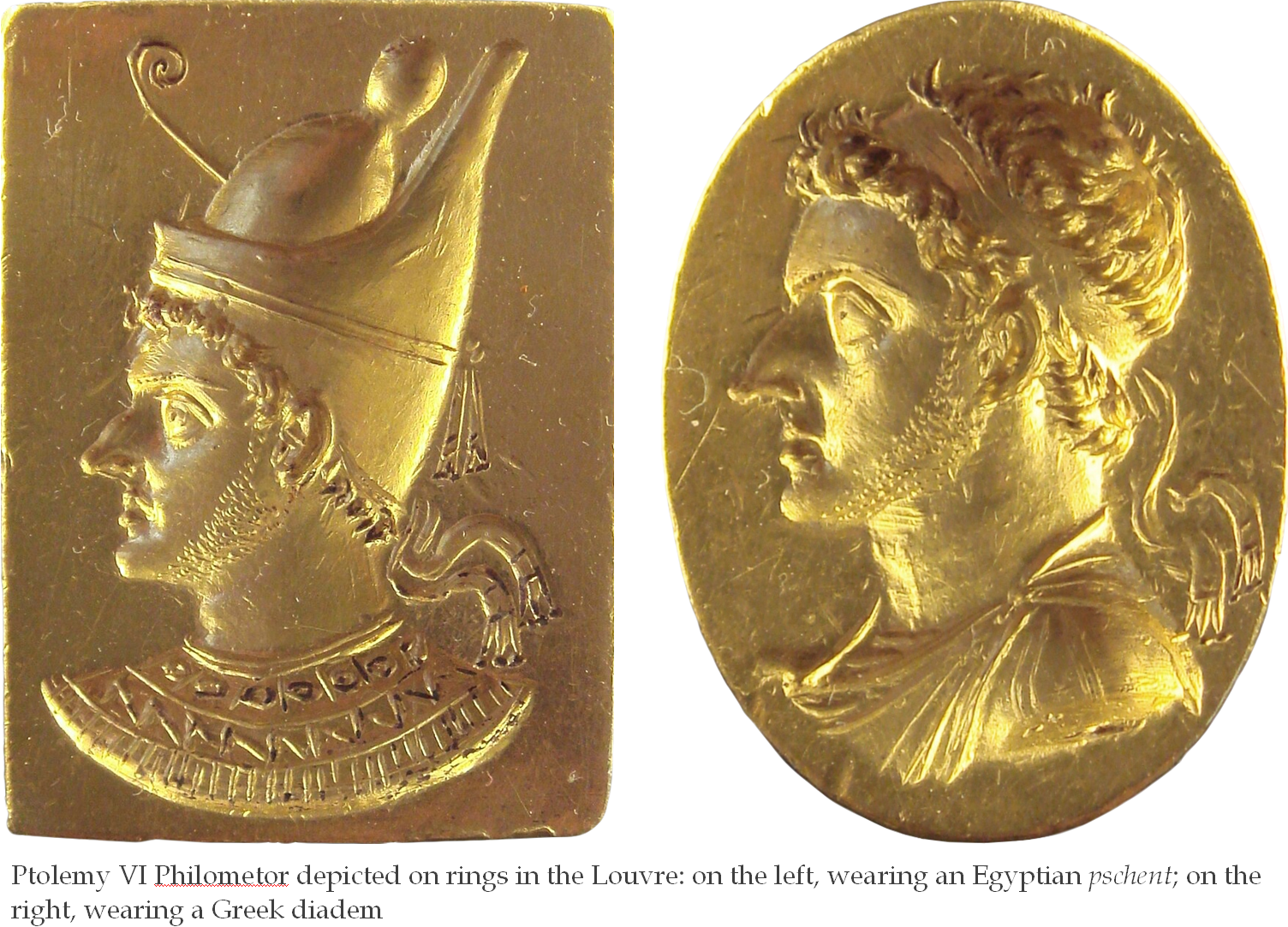 Ptolemy VI on two rings