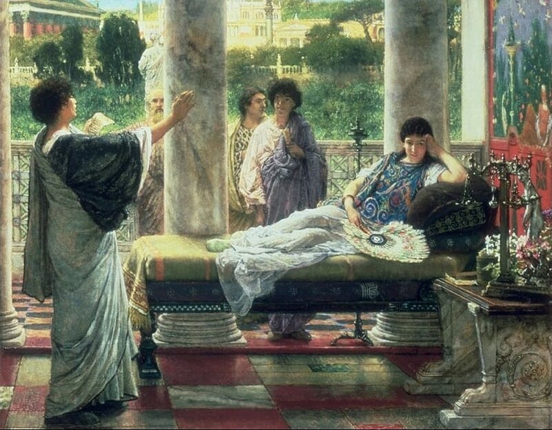 Catullus Reading His Poems At Lesbias House by Sir Lawrence Alma Tadema 1870