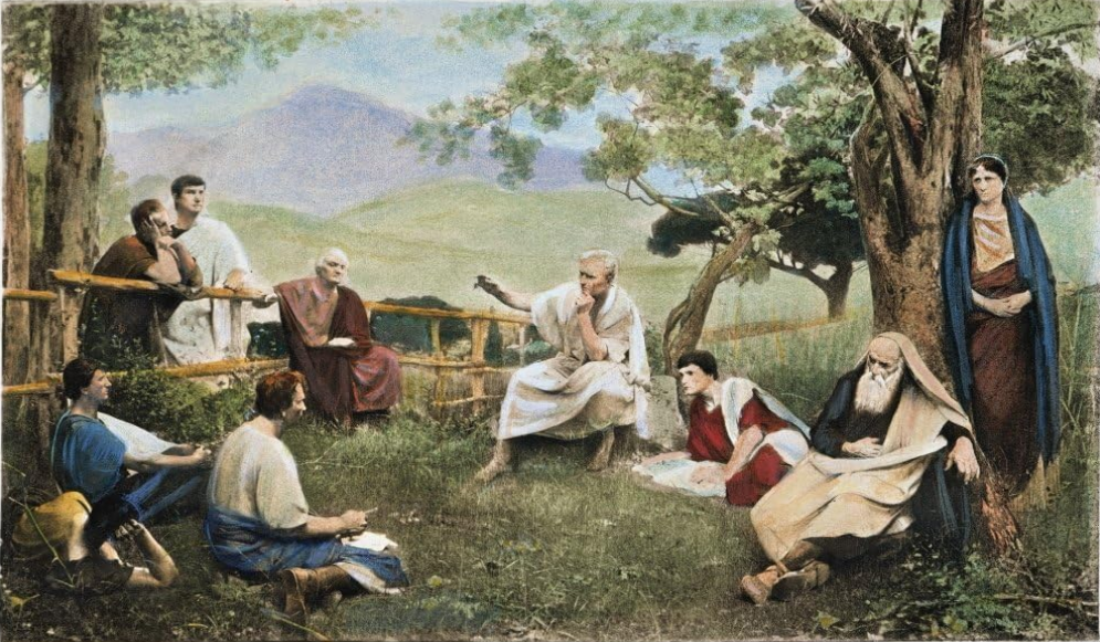 Cicero at his villa at Tusculum by Georges Labayle