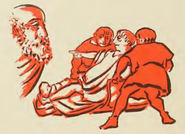 Petronius 95. Eumolpus  brawl by Antonio Sotomayor 1964