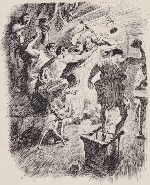 Petronius 96. The Fight at the Innby Norman Lindsay 1922