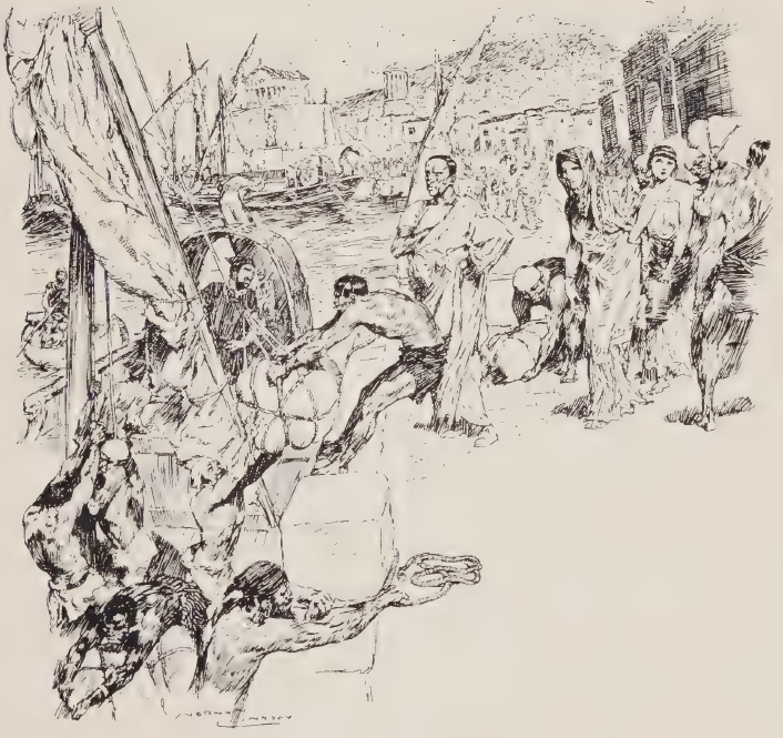 Petronius 99. The Embarkation by Norman Lindsay 1922