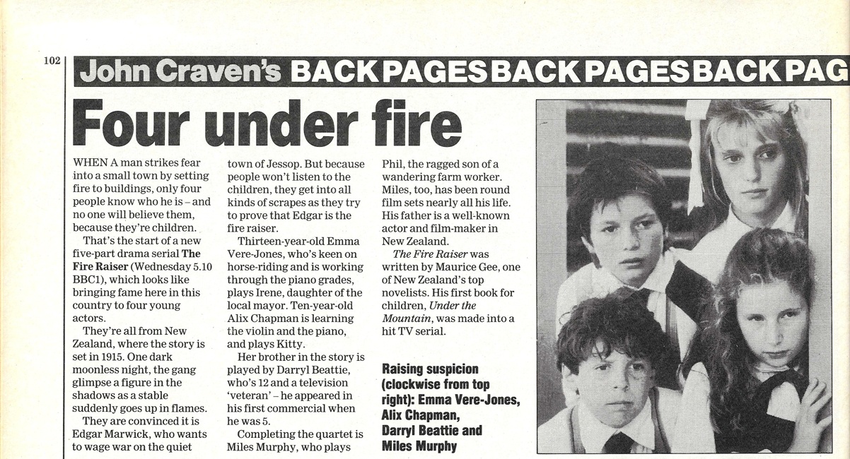 The Fire Raiser Oct 87 Radio Times