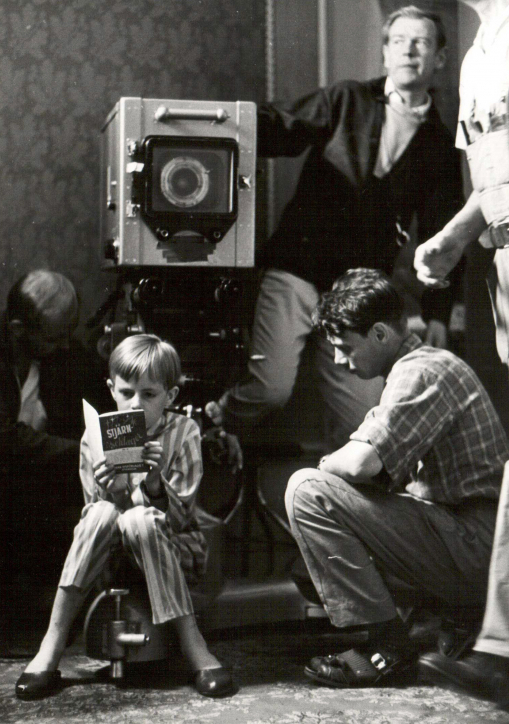 Jorgen Lindstrom Johan winds down between takes on the set of The Silence