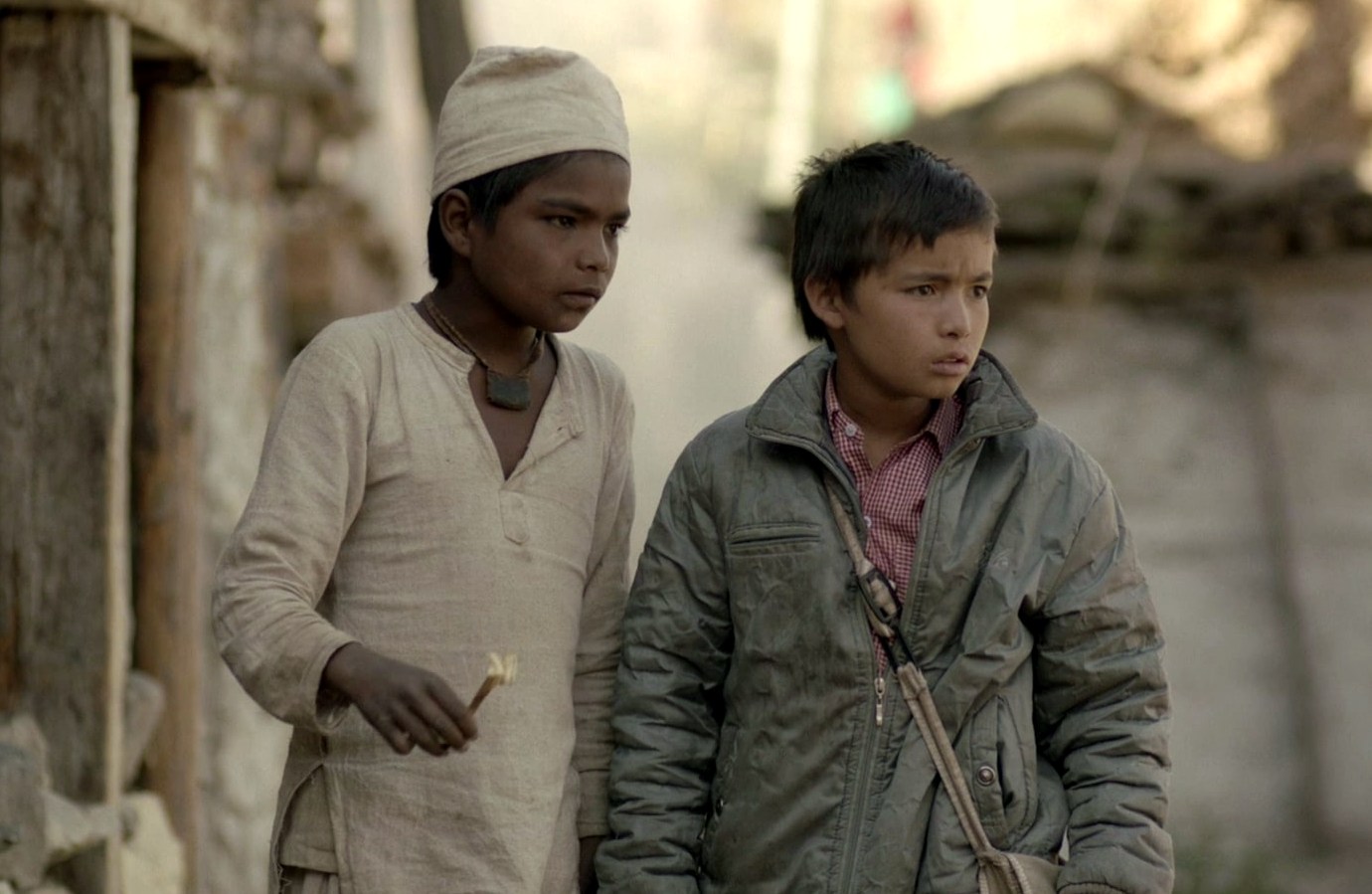 Khadka Raj Nepali as Prakash and Sukraj Rokaya as Kiran