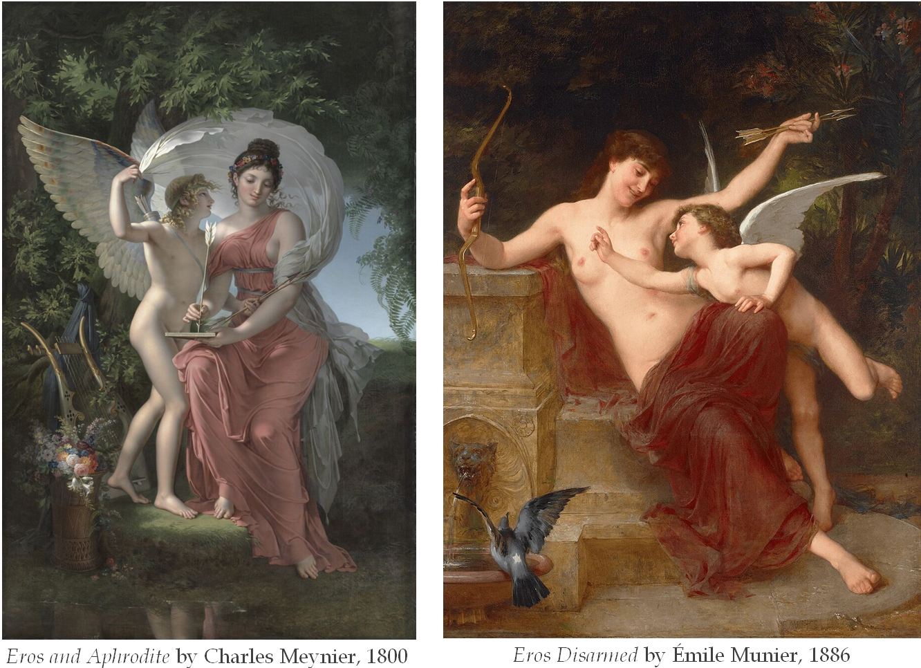 Meynier  Munier. Eros and Aphrodite x2