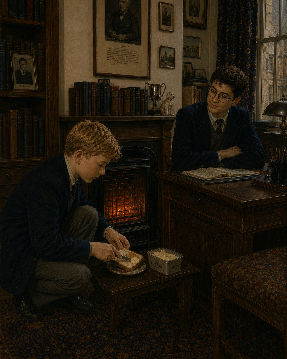 Tomkins. 9h Making toast