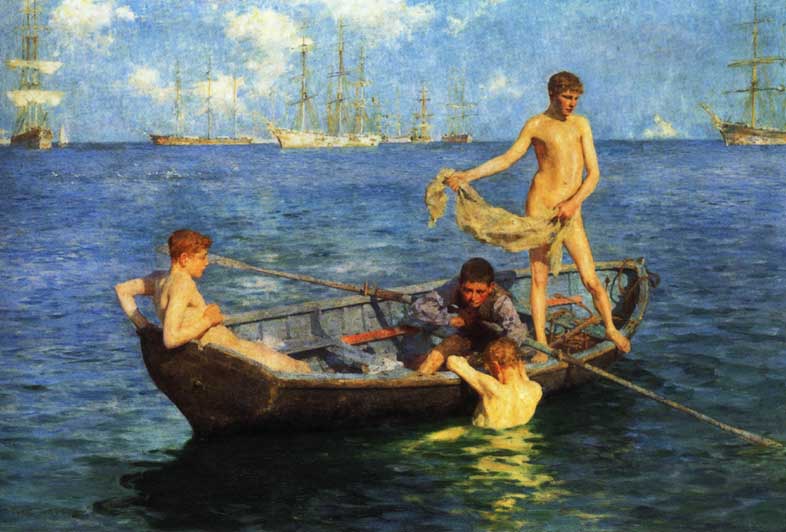 Tuke Henry Scott. August Blue 1893