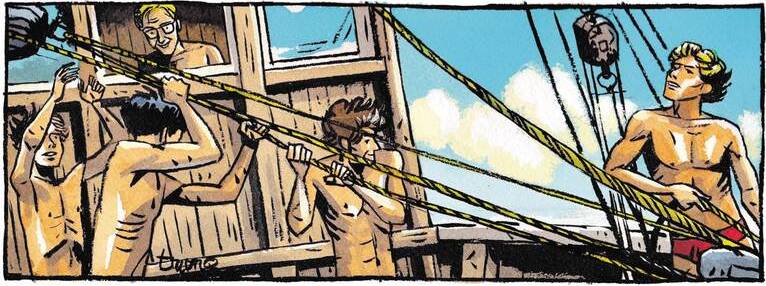 Ecole en Bateau l.jpg Kameneff watching