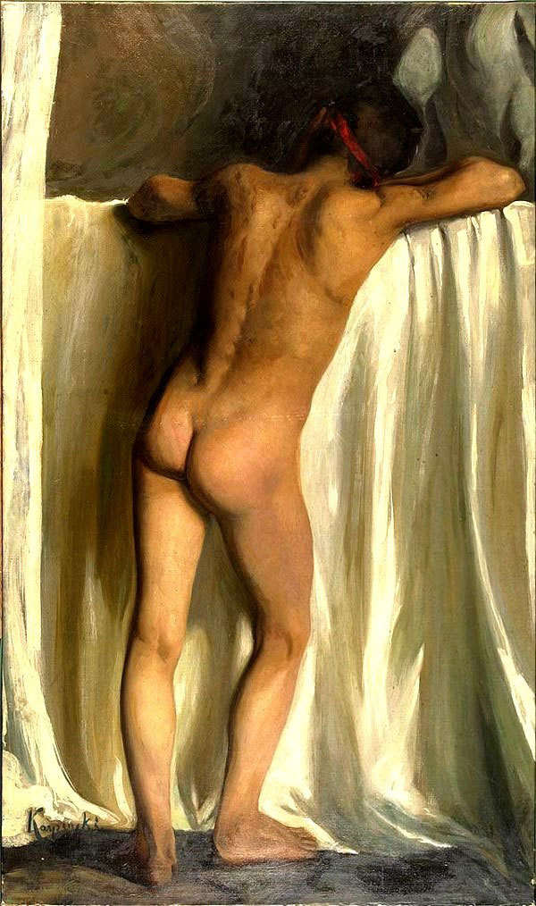 Karpinski Alfons Polish. Knabenruckenakt ca.1900