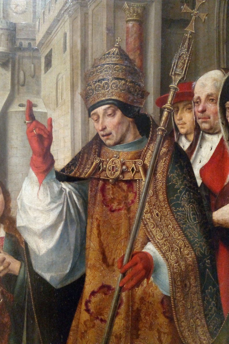 Siricius Pope from the Saint Auta Altarpiece Lisbon