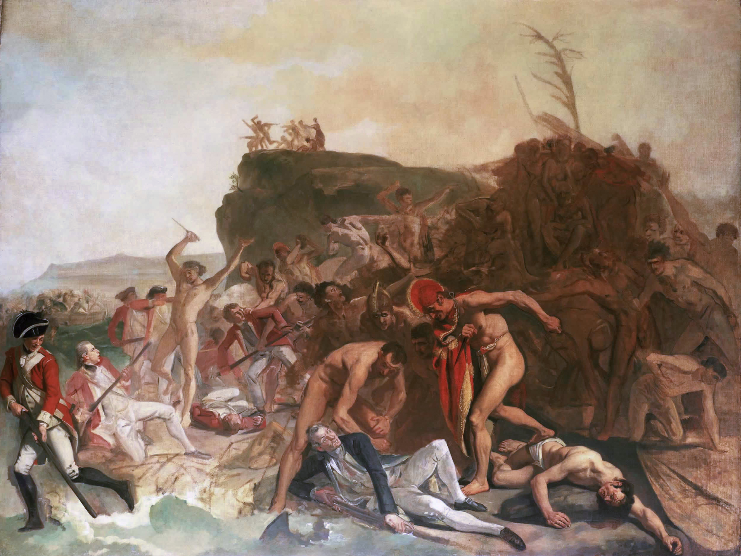 Cook The Death of Captain by Johan Zoffany ca. 1795