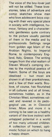 Panthology One. Back. Text U